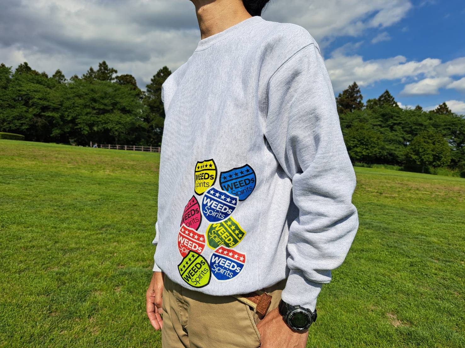 Carafur Logo Sweat Gray | WEEDs Spirits
